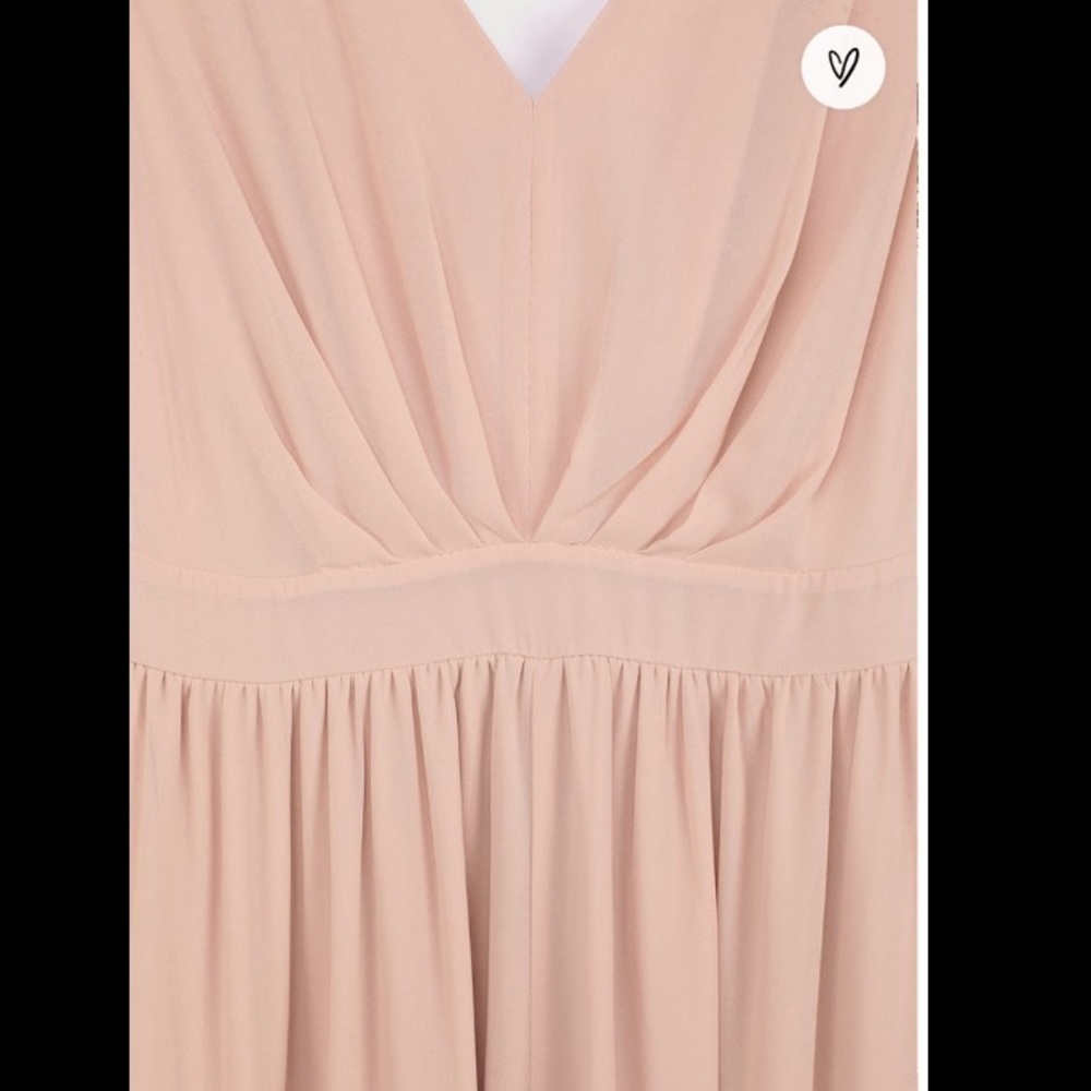 NWT Lulu’s - Make Me Marvel Blush V-Neck Sleeveless Maxi Dress - Picture 9 of 16